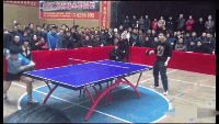 樊振东 VS 全国大学生第二名